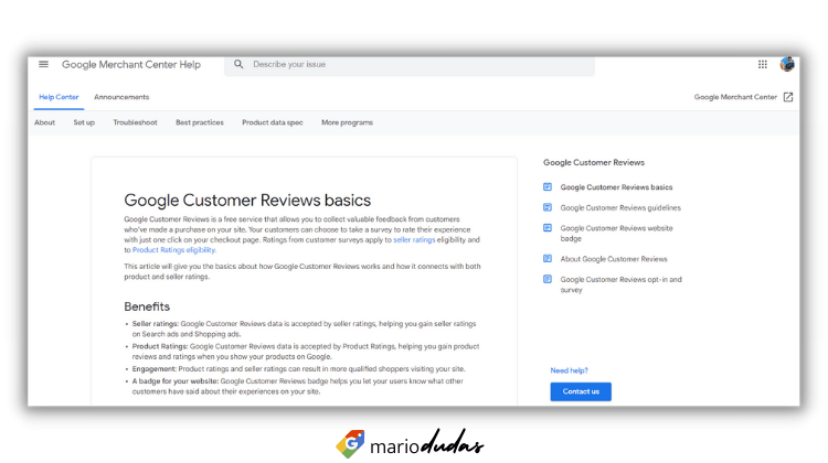 Google Customer Reviews Reseñas Google Shopping