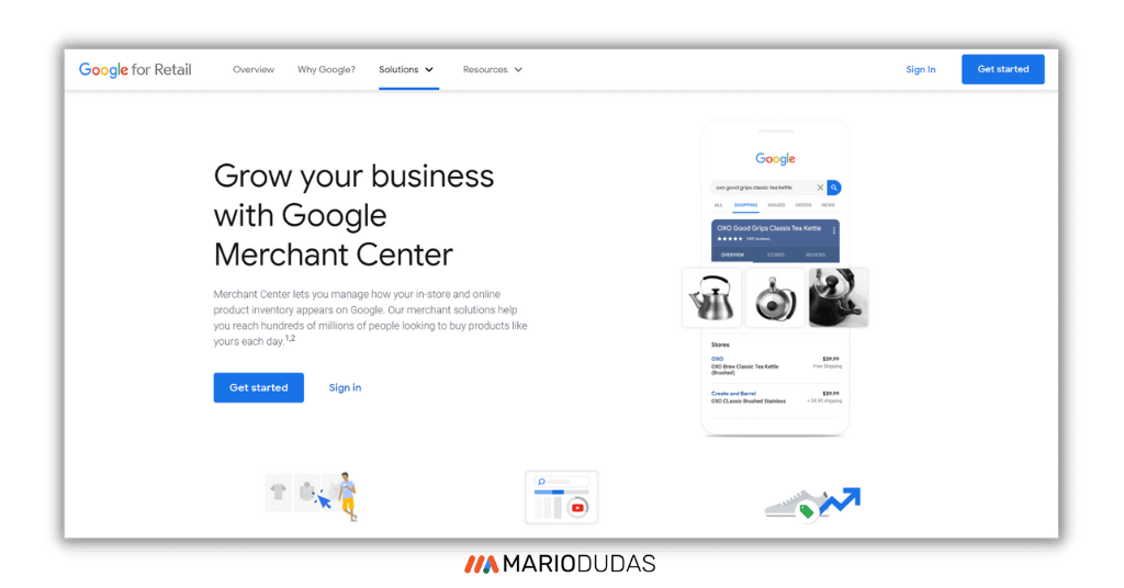 Crear Cuenta Google Merchant Center